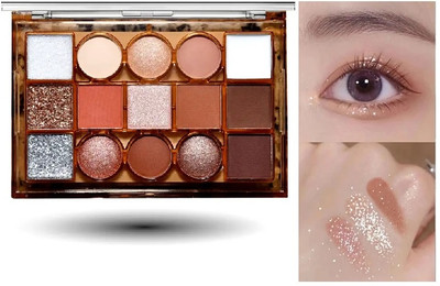 GABBU 15 Colors Matte Eyeshadow Palette Makeup Kit Shimmer Glitter Eye Shadow 19.5 g(Multi color)