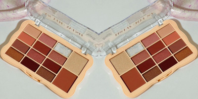 EVERERIN 12 Color Matte + Shimmer EyeShadow 1 blusher+ 1 highlighter Palette COMBO 48 g(multi colour)