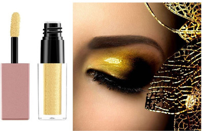 BLUEMERMAID Best Professional Liquid Highly Pigmented Eye shadow With Radiant Shimmer Finish 4 g(gold)