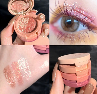 manasona 3 in 1 Blusher Highlighter Eyeshadow Palette Kit Highlighter 4.8 ml(MULTICOLORS)