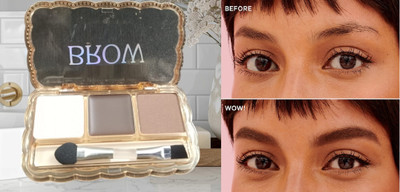 GABBU High pigment 3 color eyebrow creamy palette. 3 g(multi)