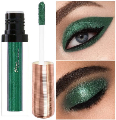 THTC Metallic Liquid Eyeshadow with Radiant Shimmer Finish 004 6 ml(FOREST GREEN)