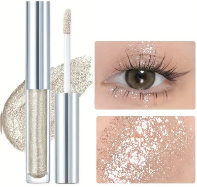 WOONGMI Water Proof Smudge Proof Shimmer Glitter Liquid Eyeshadow 5 ml(Bright)