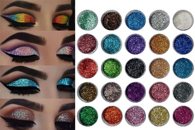 SEUNG Highly Pigment Multicolor Eye shadow Fine Cosmetics Glitter Powder Makeup(MULTICOLOR)