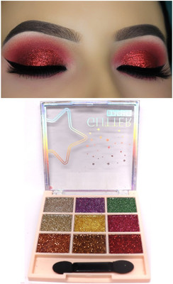 DARVING Ultra Fine Pearl Shades for Shimmery Finish 9 color eyeshadow 10 g(MULTI COLOR)