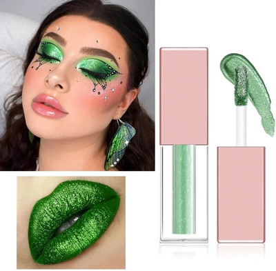 SEUNG Liquid Eyeshadow Glitter Long Lasting Eyeliner Shimmer 4 g(GREEN)