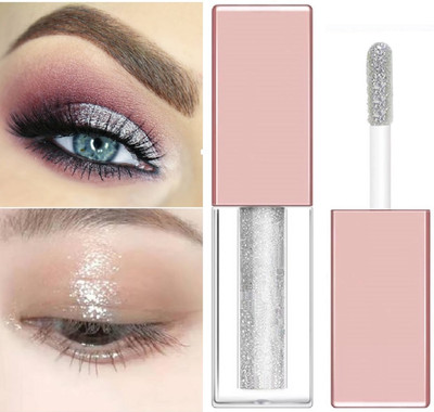 BLUEMERMAID HIGH PIGMENT LIQUID SILVER EYE SHADOW SHIMMERY SHINY FORMULA 4 ml(SILVER)