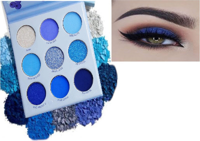 Luipui 9 color eyeshadow pigment palette pack of 1 9 g(MULTICOLOR)