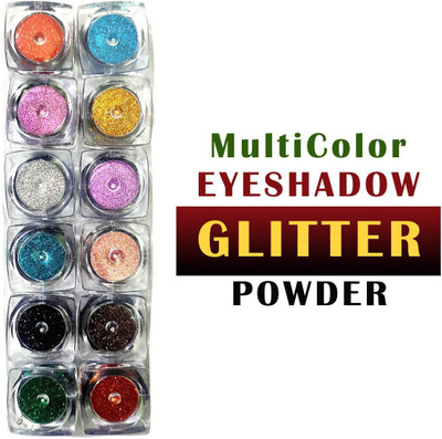 VOZWA Eyeshadow Multicolor Shining Glitter Powder 12 g(Multicolor)
