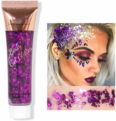 WOONGMI Pigmented Eyeshadow With Shimmer Glitter Finish 18 ml(PURPLE)