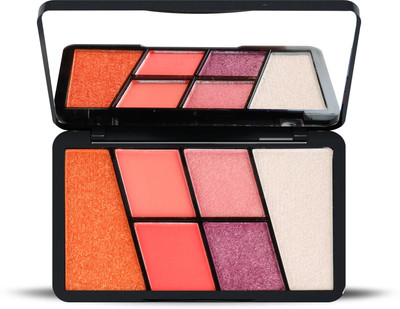 Cutie Beauty Ultimate Pigmented 6 Colours Eyeshadow Palette Long Wearing and Easily Blend 15 g(BLUE)