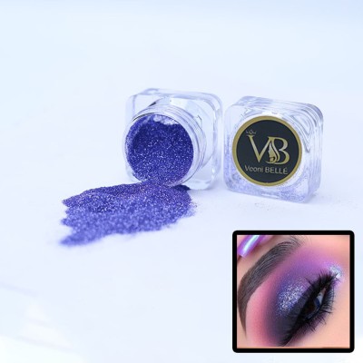 Veoni Belle Holographic Ultra Fine Iridescent Laser Glitter Powder - Mauve purple 5g 5 g(purple)