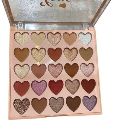 GFSU - GO FOR SOMETHING UNIQUE Best 25 Heart Shades Eyeshadow Palette For Women Eye Makeup 25 g(Multi color)