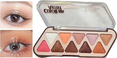 BLUST&FAMME 10 Color Matte Eyeshadow Palette amazing color shades 1pcs 10 g(multi)