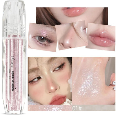 Yuency Liquid Eyeshadow | Waterproof | Smooth Glide Formula | Highly Pigmented 2 ml(Moon Pink)