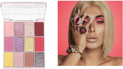 Emijun Rose Multi color Eye shadow Palette ,Matte & Shimmer Finishing Eye Makeup 10 g(Multi color)