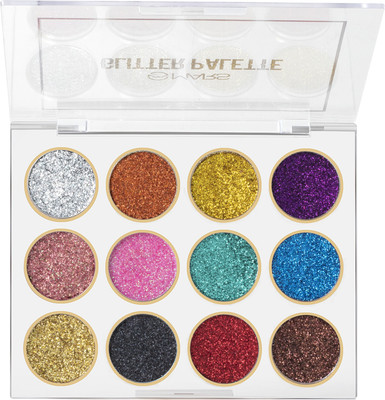 MARS 12 Shade Ultra Pigmented Glitter High Shine Eyeshadow Palette (Shade-01) 12 g(Multicolor)
