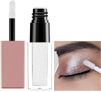 ADJD Metallic Liquid EyeshadowHighly Pigmented Eyeshadow With Radiant Shimmer Finish 4 g(WHITE)