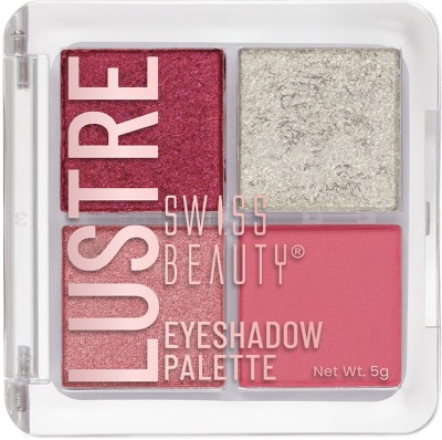 SWISS BEAUTY Lustre Eyeshadow Palette 5 g(Rose n Petals)