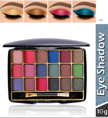 Morbee Amazing & Luxurious 18 Multi color Shimmer Eyeshadow Palette 10 g a13 10 ml(MULTI)