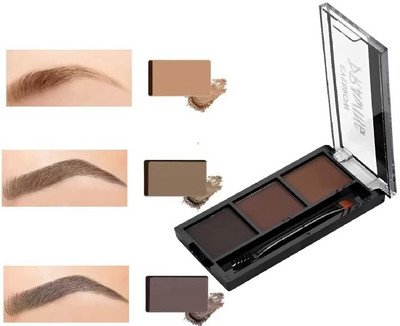 BLUEMERMAID PERFECT EYEBROW DRAWING KIT 3 SHADES WITH BRUSH 7.2 g(MULTICOLOR)