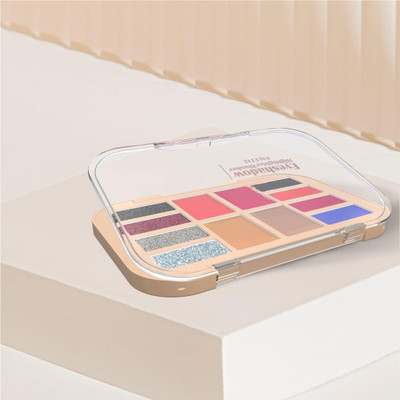 Jiwoo Highly Pigmented 12 Color Long Lasting Eyeshadow Palette 16.5 g(MULTI COLOR)