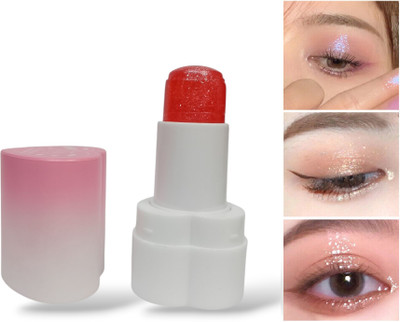 manasona Eye Shadow Makeup Longlasting, Gel Based Eyeshadow jelly stick 4 g(RED)