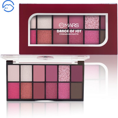 MARS 12 Shades Dance of Joy Eyeshadow Palette | Highly Pigmented and Blendable 13.2 g(Shade-01)