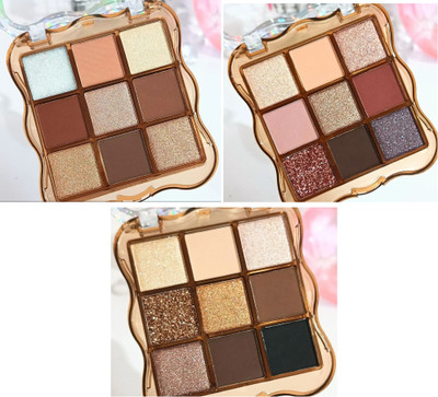 Latixmat Matte and Metallic Palette High Pigments Long Lasting Waterproof Pack Of 3 27 g(Multicolor)