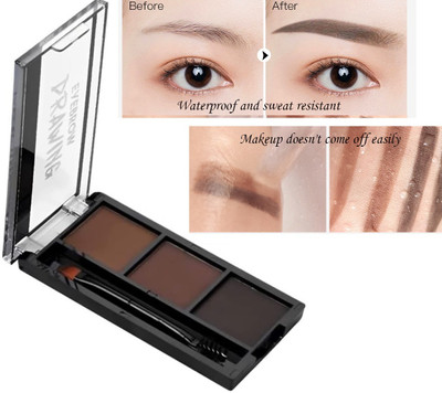 USBK Multi Shade Travel-friendly Eyebrow Palette & Blendable for Face makeup 7.2 g(MULTI-COLOR)