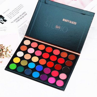 LOVHIDE Eyeshadow Palette - Color Studio 35 Shimmer and Matte Shades |Pack of 1 300 g(Multicolor)