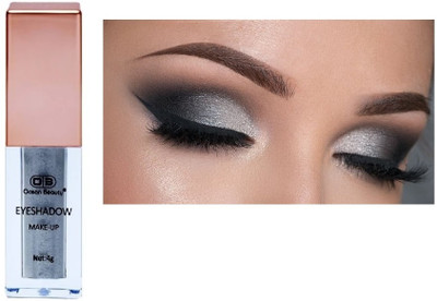 OCEAN BEAUTY Silver liquid eyeshadow with quick-drying gel-based formula 4 g(SILVER)