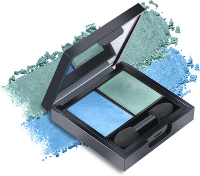 Juice Shimmer 2-in-1 Eyeshadow Palette gift for her / sister 3 g(Blue & Green)