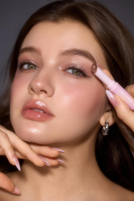 luzimaisa Crystal Jelly Glaze Stick – Smooth Crystal Jelly Highlight Eyeshadow Stick 3 g(rose gold)