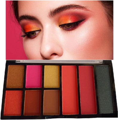 Emijun Matte and Shimmer Eyeshadow Palette 12 g(Multi color)