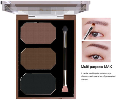 Emijun Waterproof Eyebrow Drawing Palette to Shape, Filling and Outlining 9 g(MULTI COLOR)