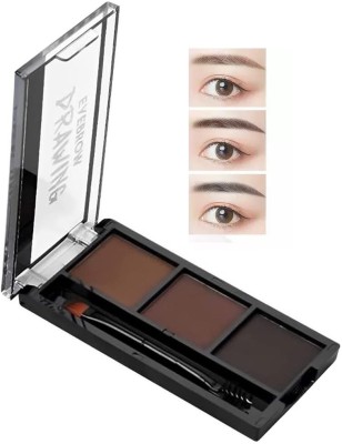 NADJA High pigment 3 In 1 Black and Brown Eyebrow Powder Palette 7.2 g(MULTI COLOR)