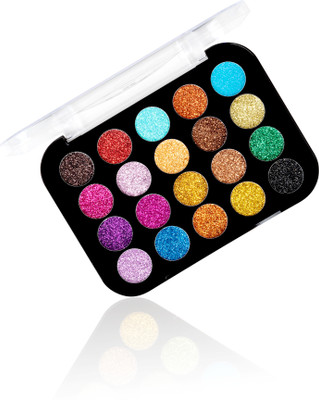 Shryoan 20 Glitter Shades Eyeshadow Palette | Highly Pigmented & Shimmery Finish 24 g(Multicolor 02)