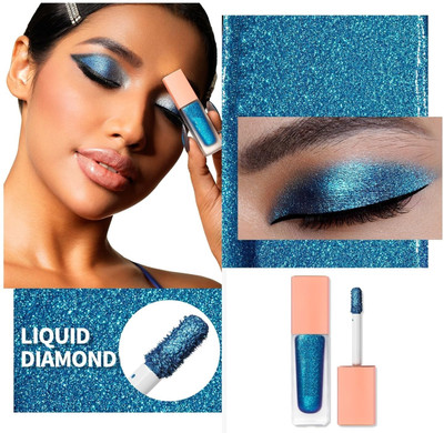 Vyomiris Liquid Glitter Eyeshadow – Shimmer Eyeshadow & Eyeliner 4 g(BLUE)