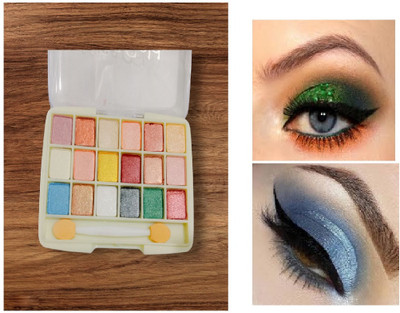 Luipui eyeshadow 18 colors excellent for dramatic eyes 10 g(multicolor)