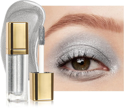 GFSU - GO FOR SOMETHING UNIQUE Smudge Proof Shimmer Glitter Liquid Eyeshadow 4 g(SHIMMER SILVER)