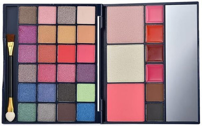 YELGO Eyeshadow with brush ,Contour,Highlighter, Lip color, Blusher Pack of 33 Shades 35 g(Multicolor)
