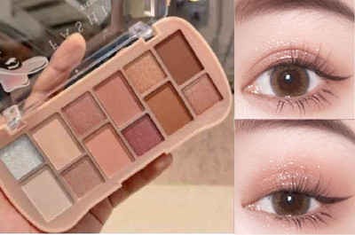 Emijun 12 Colors Eyeshadow Palette Soft Matte Shadow 15.5 g(MULTI COLOR)