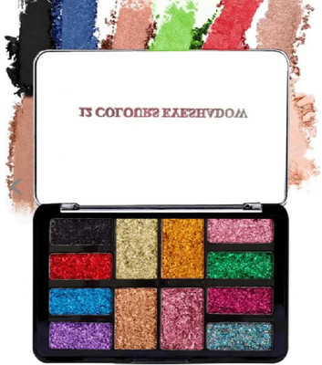 ADJD Bridal Eyeshadow 12 Color Shimmery Palette 18 g(MULTI COLOR)