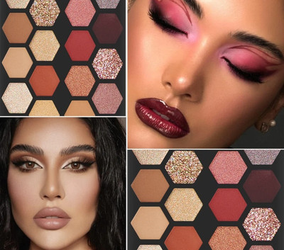 Latixmat 26 Colors Matte and Shiny Eyeshadow Palette Long-Lasting, Waterproof Eye 21 g(Multi Color)