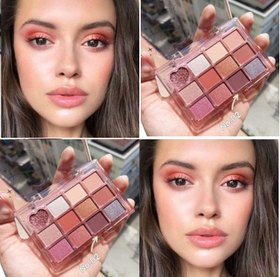 GABBU 12 Color Eyeshadow Makeup Palette 14 g(Multi Color)