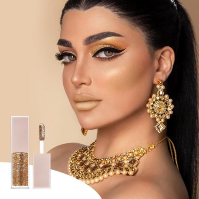 USBK Highly Pigmented Eyeshadow With Radiant Shimmer Finish 4 g(GOLD)