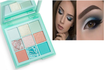 Luipui matte finish best eyeshadow palette makeup` 9 g(MULTICOLOR)