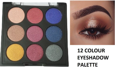 Latixmat Shimmer Pigmented Beauty Eyeshadow Palette 12 g(Multicolor)