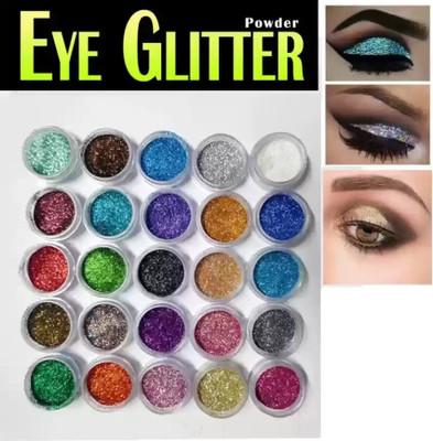 GFSU - GO FOR SOMETHING UNIQUE Best shine Silver highlighter & Glitter for Makeup 35 g(multicolor)